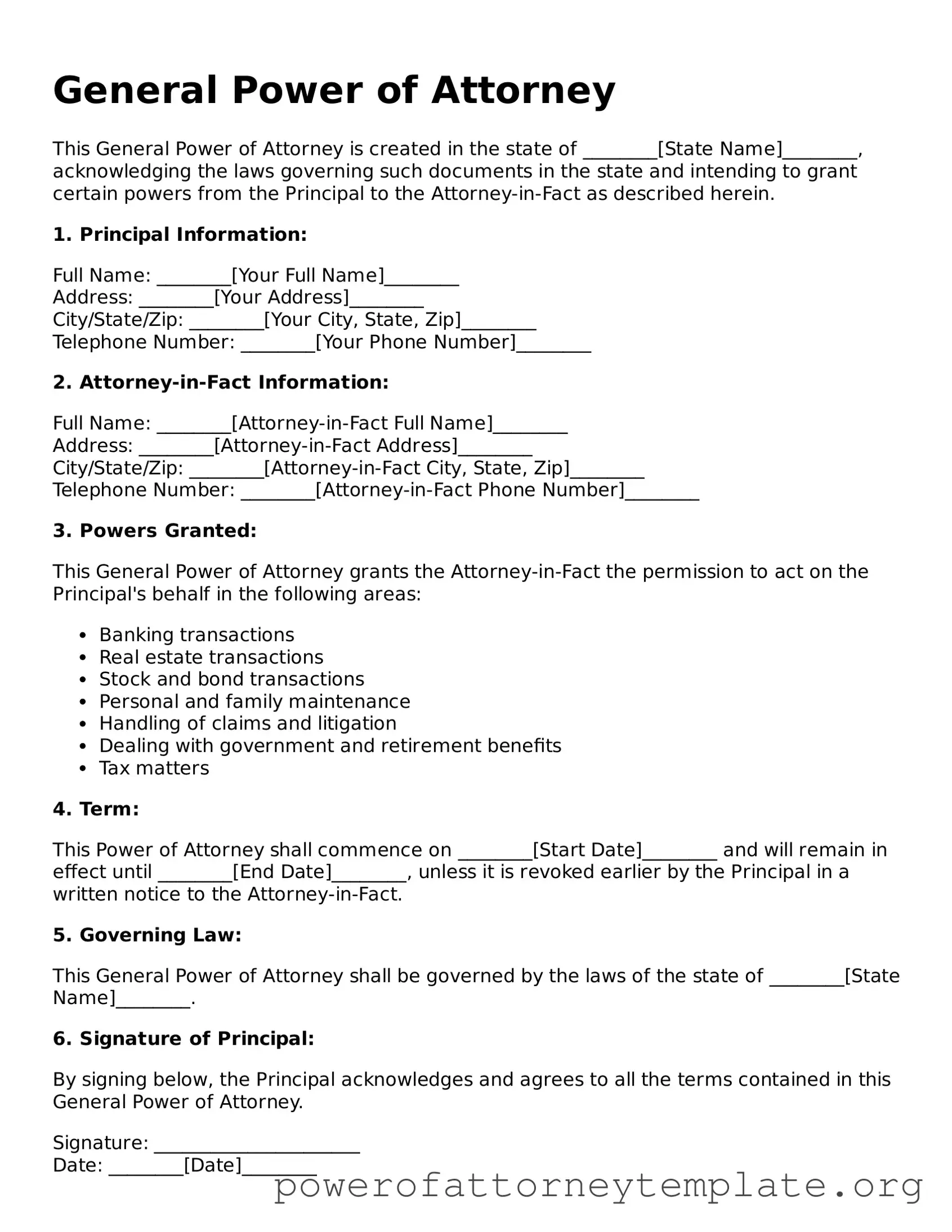 Attorney-Verified General Power of Attorney Document